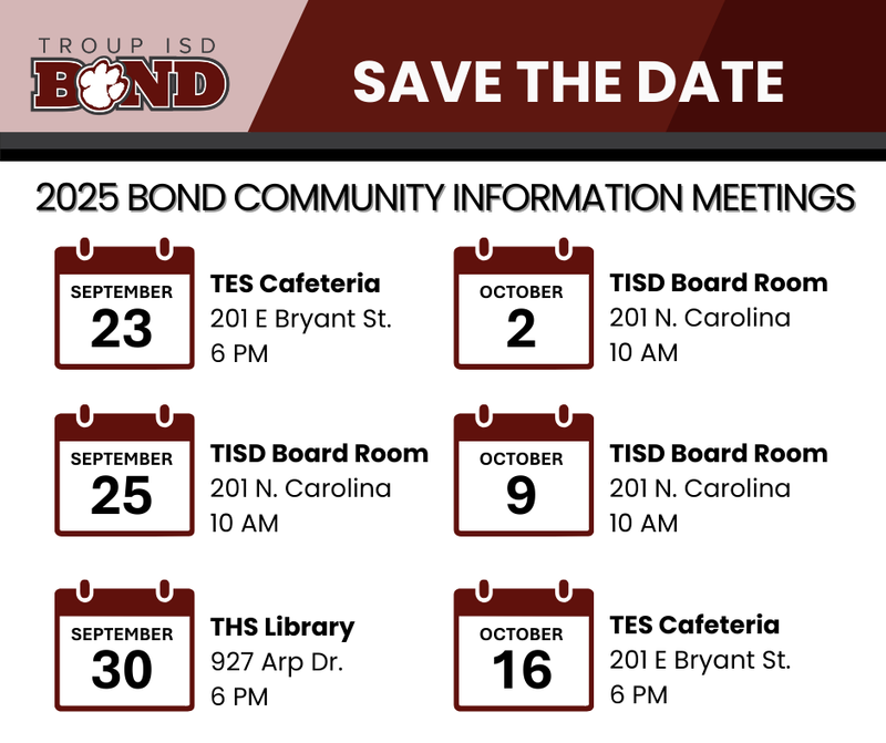community information meeting dates