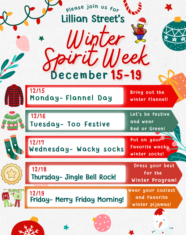 Winter spirit week english