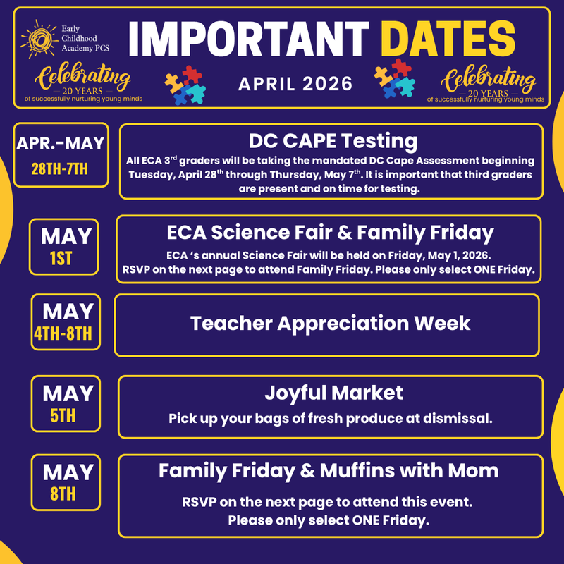 Weekly Guide to Key Dates & Events Featured Photo