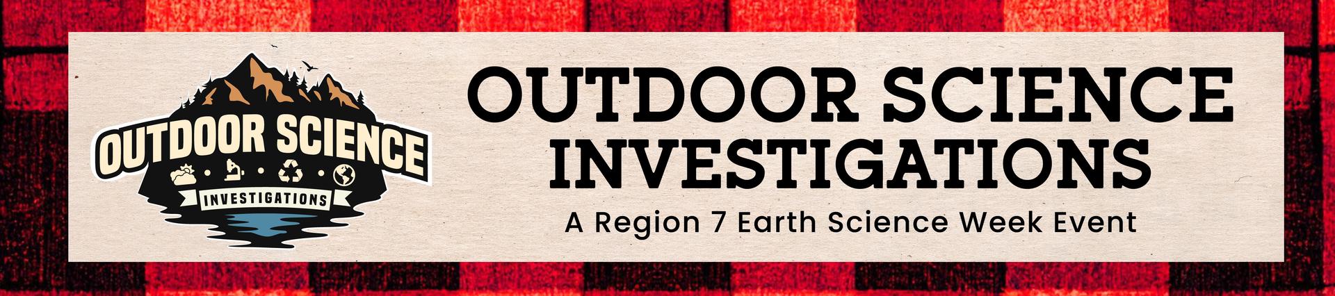 Outdoor Science Investigation marketing banner