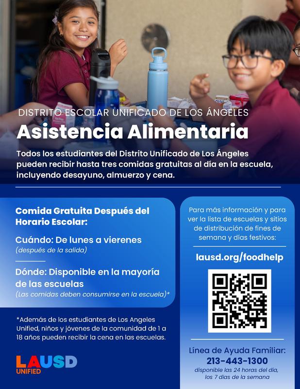 LAUSD Food Assistance Flier_Spanish