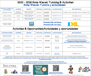 Tutoring & Activities