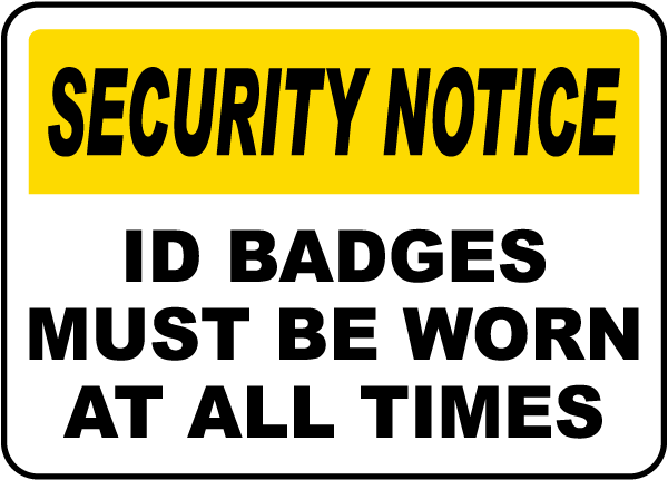 ID badges required