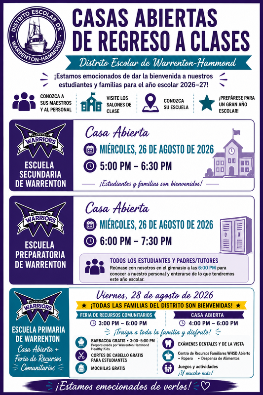 Open House Flyer in Spanish