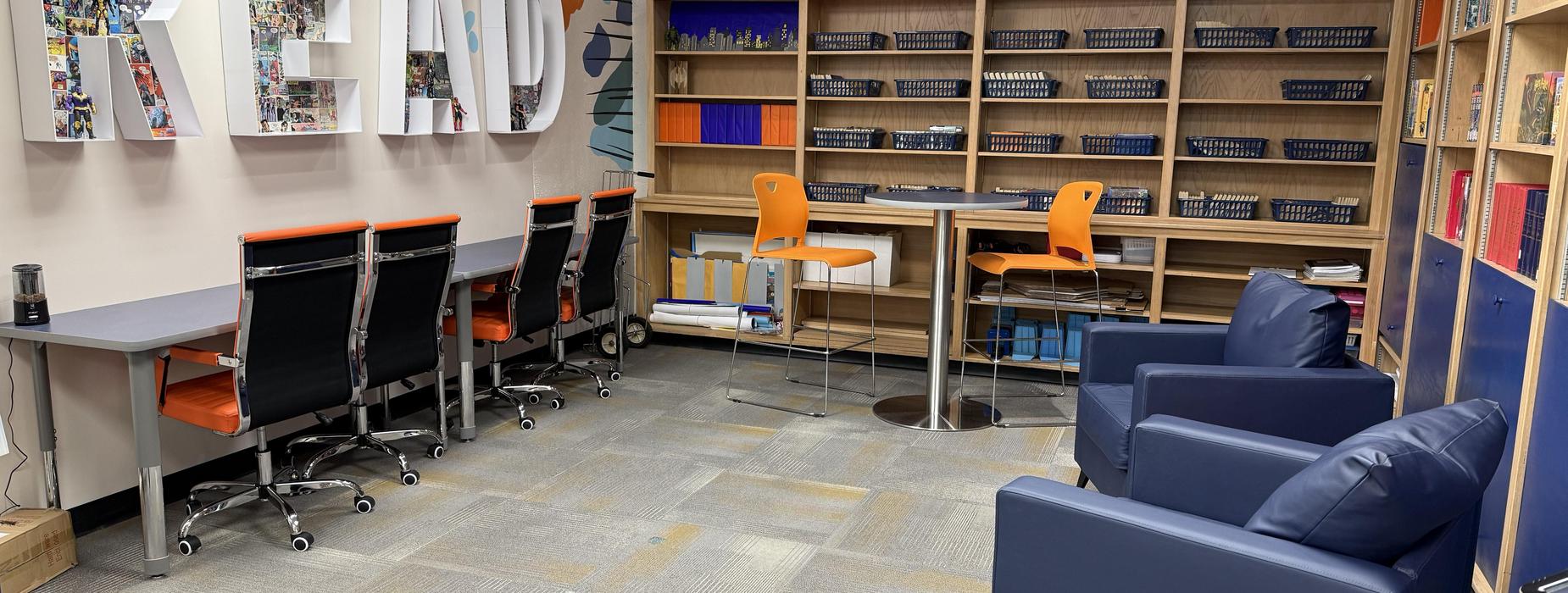 New library reading nook