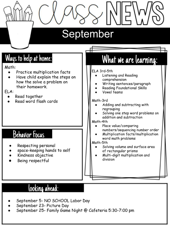 Sept 25 (SpEd)
