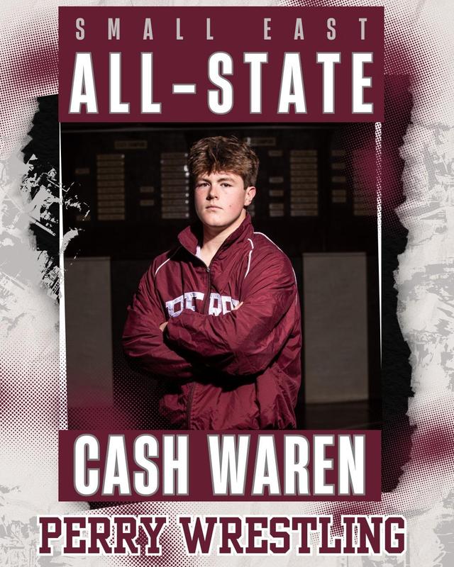 Cash Waren Perry HIgh School all state wrestling