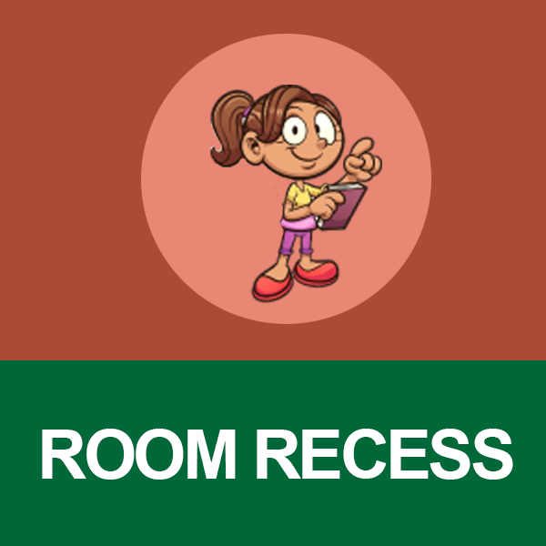 Room Recess character with book