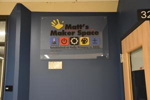 Matt's Maker Space Sign