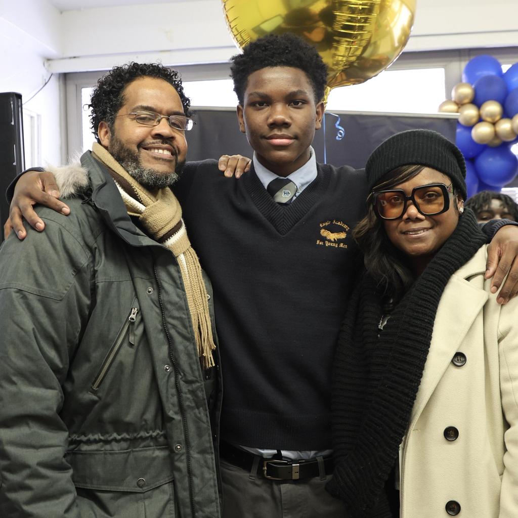 Student with parents
