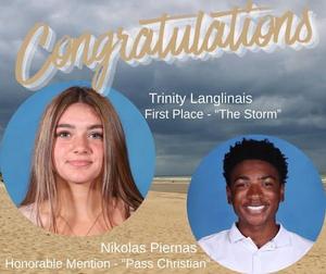 Pass Christian High School is incredibly proud to celebrate two of our talented student writers!