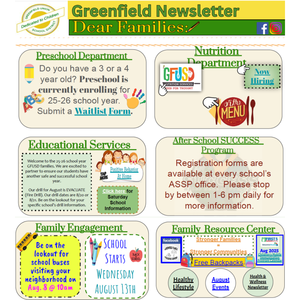 Greenfield Family Newsletter October 2025