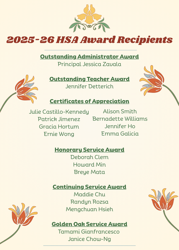 2025 - 2026 HSA Award Recipients Breakfast Recap