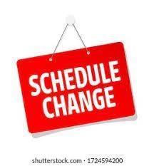 Schedule Change
