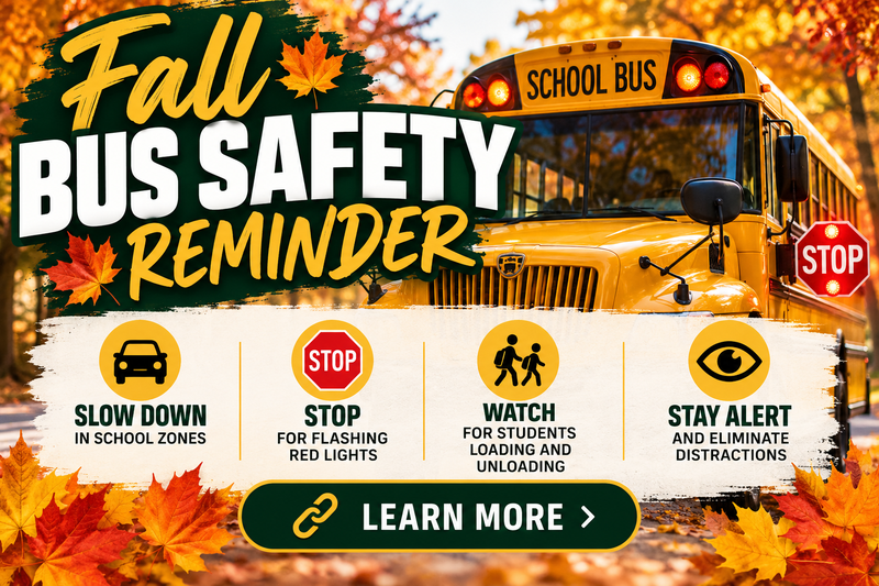 Fall bus safety reminders