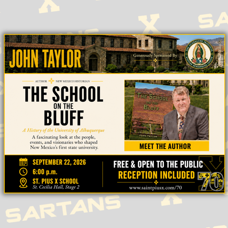 John Taylor to Present The School on the Bluff at St. Pius X Featured Photo