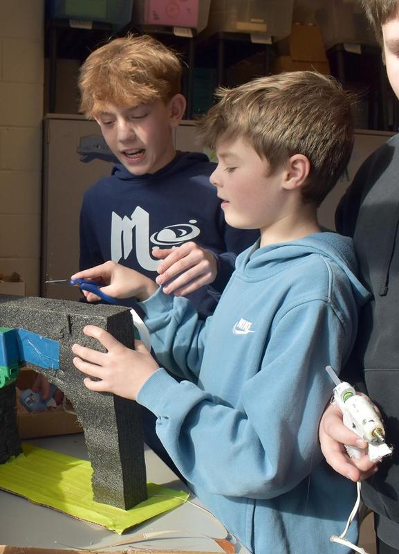 Mars Area Centennial School sixth-graders are putting the finishing touches on a 13-hole miniature golf course that they are designing and constructing in their STEAM classes.