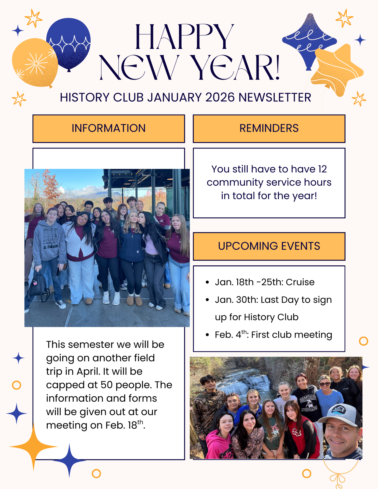 Club News- Jan. 2026