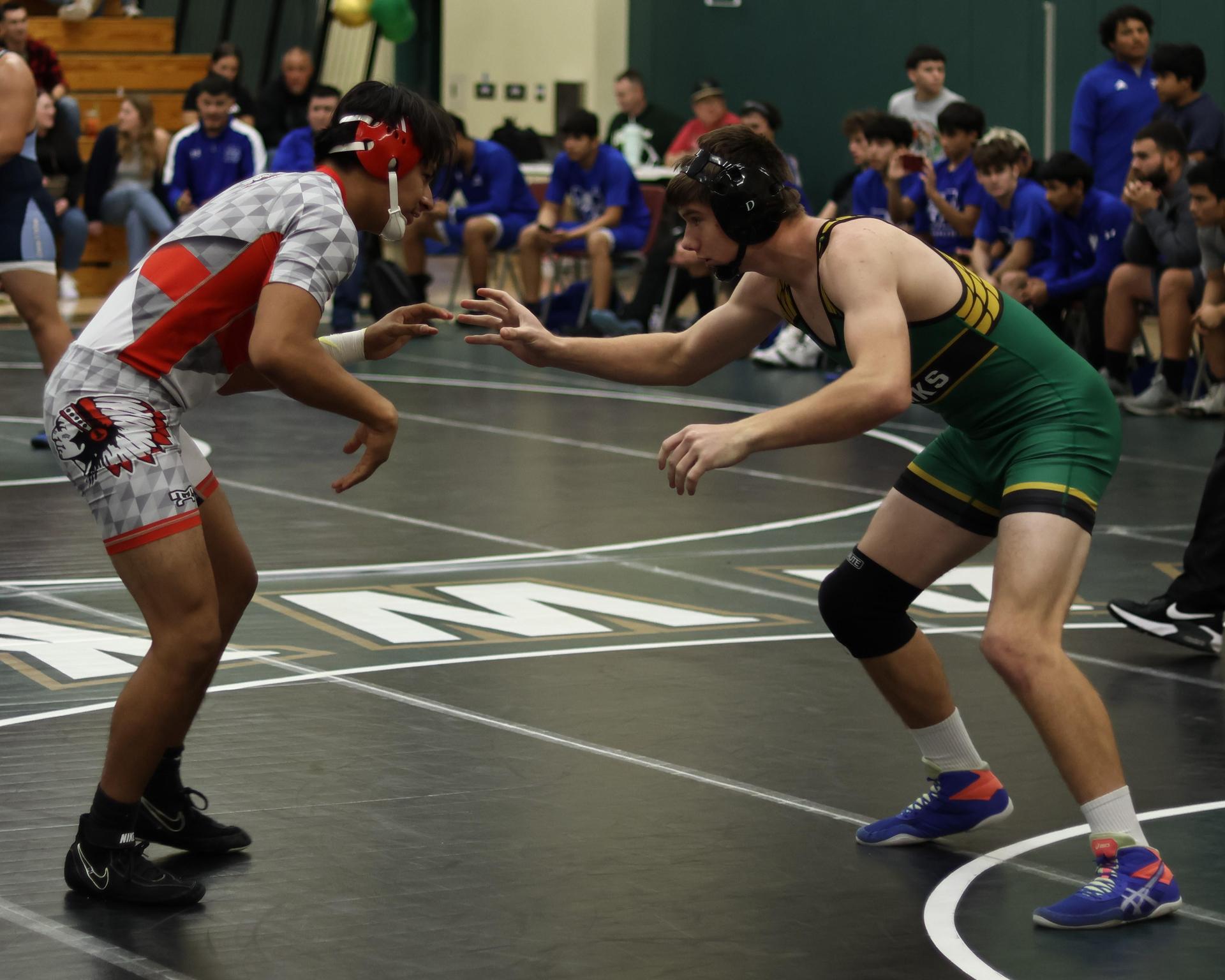 boys wrestling at liberty duals