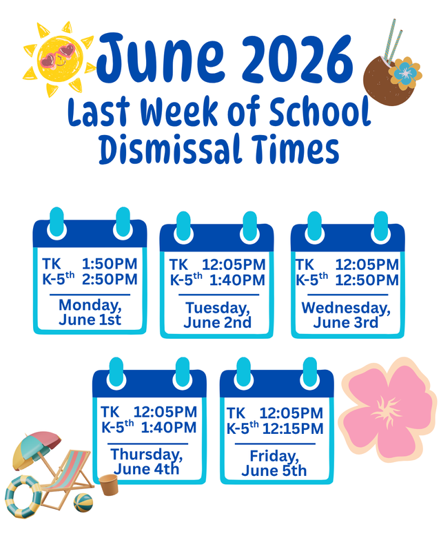 Last Week of School - Early Dismissal Thumbnail Image