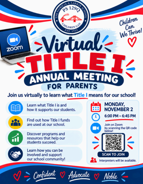 Title 1 annual parent meeting english