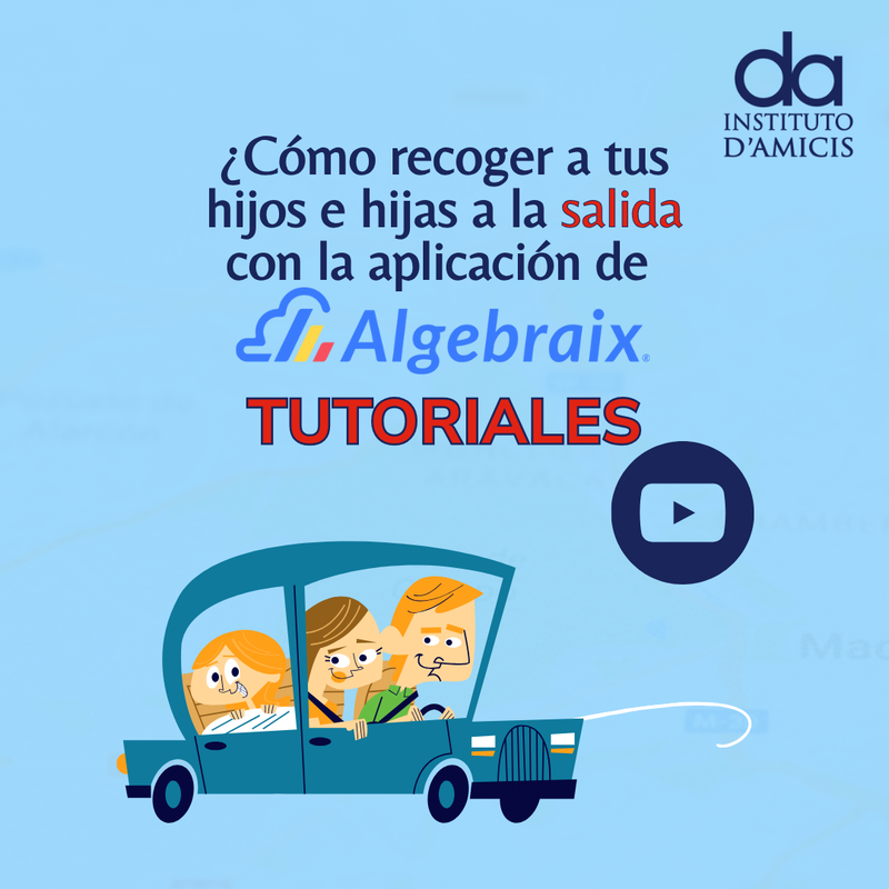 Tutoriales de Algebraix para recoger por la aplicación a sus hijos e hijas a la salida