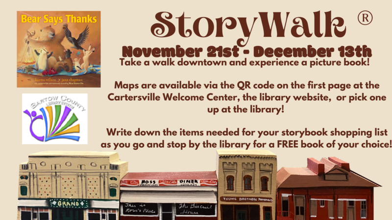 StoryWalk, hosted by Bartow County Public Library Featured Photo