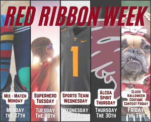 red ribbon week graphic