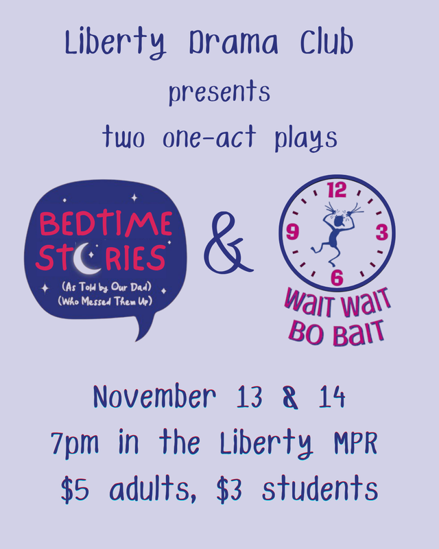 Liberty Drama Fall Play Flyer