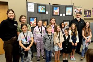 Oak Creek Elementary at Winter Art Show Jan. 13