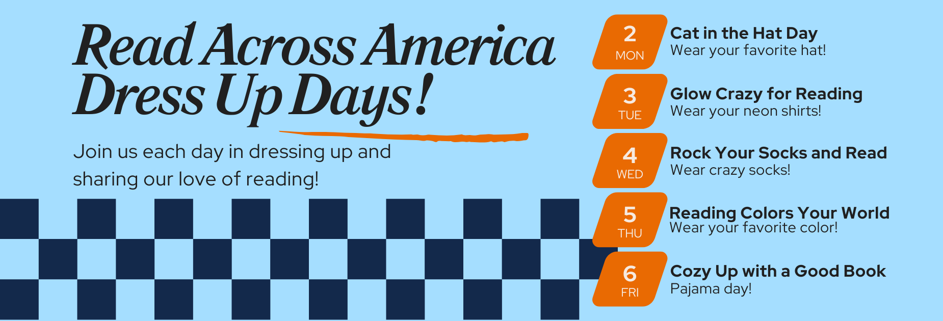 Read Across America Dress Up Days