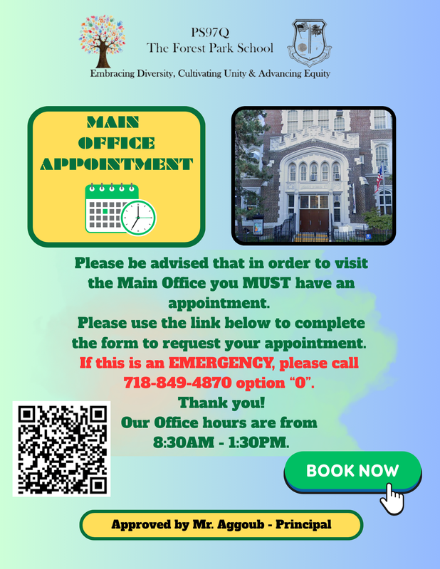 Information about making an appointment to visit the office