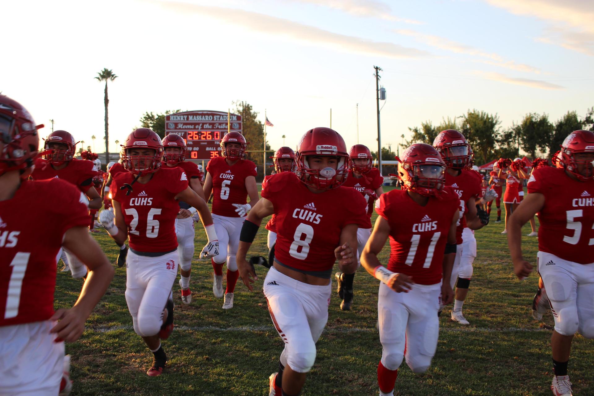 Students enjoying the football game against hoover