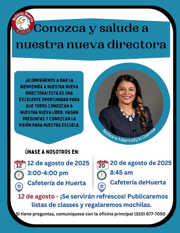 12 de Agosto - Conozca y salude la nueva directora
