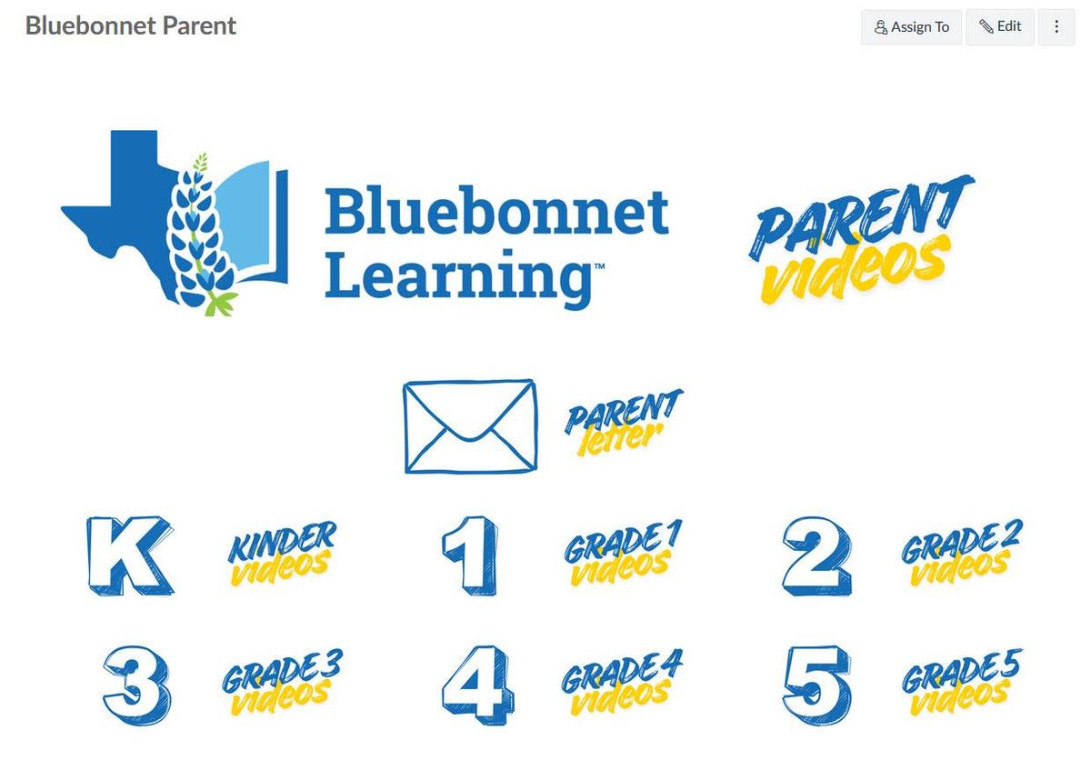 Parent videos main page