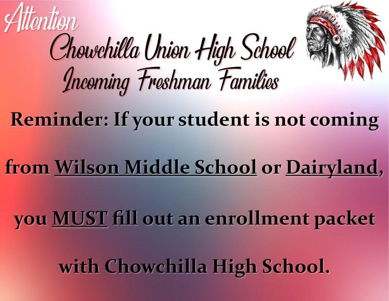 Freshman enrollment reminder