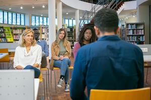 teachers in a meeting