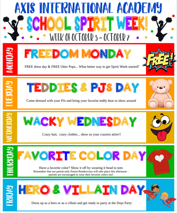 Spirit Week Flyer