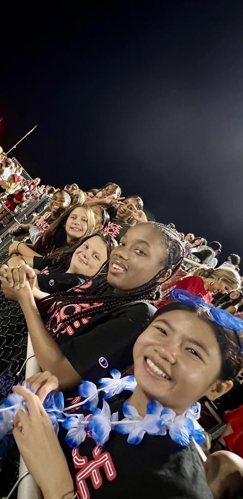 Supporting Our BIGS at their 1st home football game!