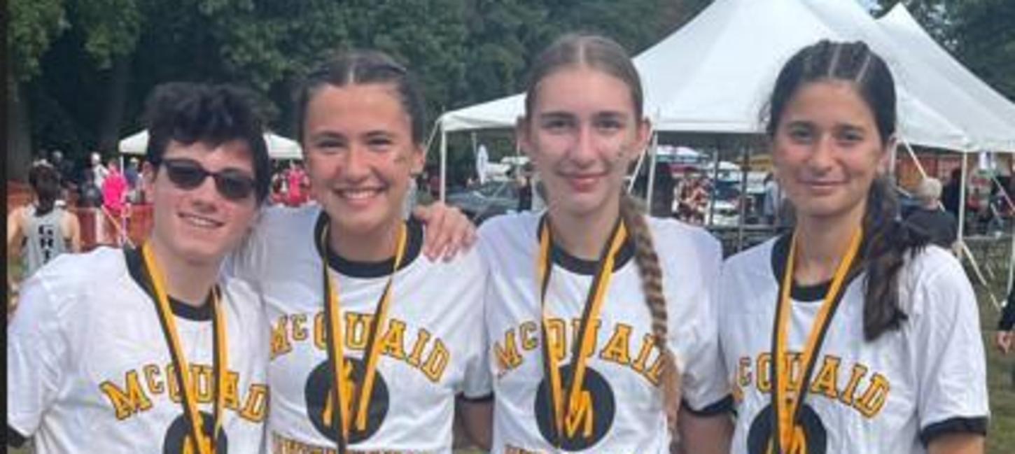 Cross Country runners with medals