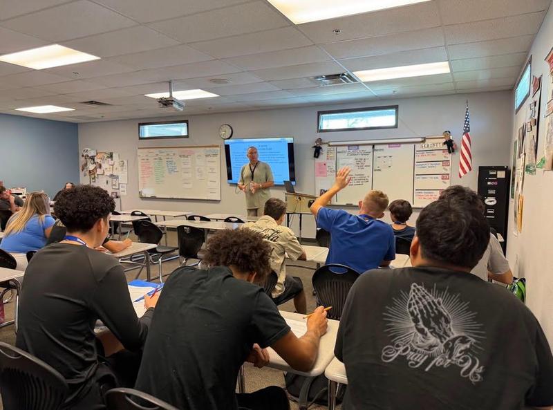 photos of students in a classroom