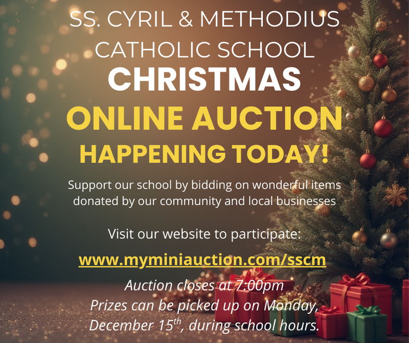 CHRISTMAS ONLINE AUCTION TODAY!