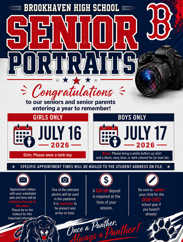 Senior Portraits Info