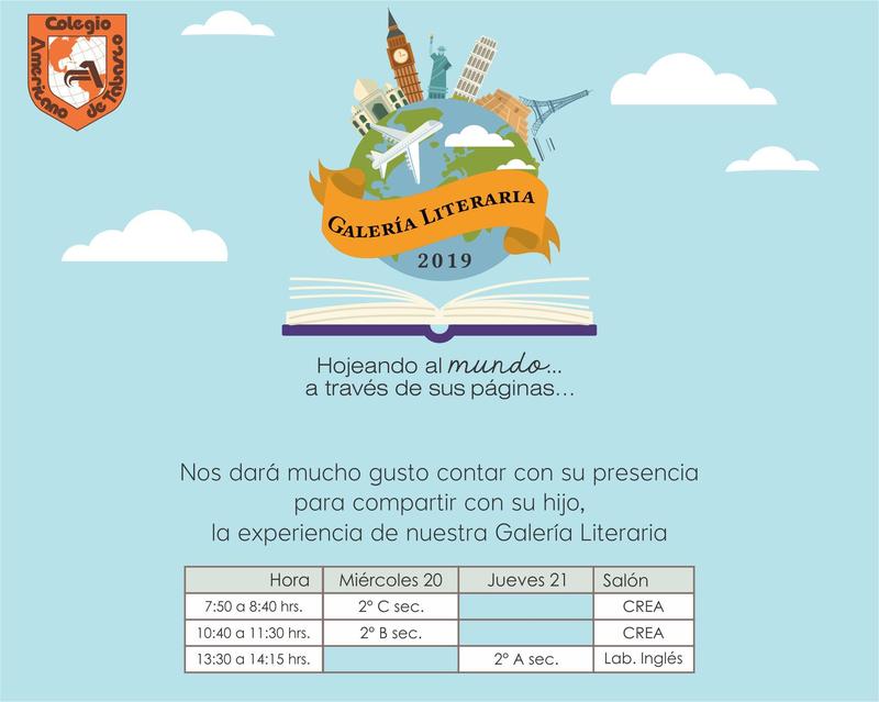 Invitación a la Galería Literaria 2019 Featured Photo