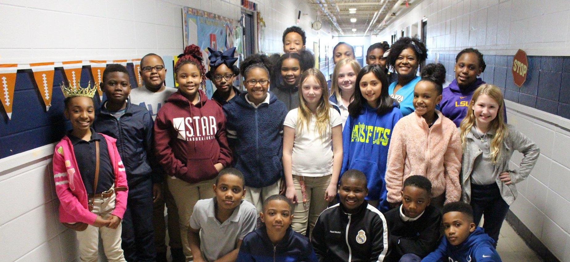 teacher of the week with students