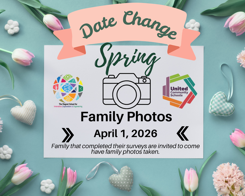 flower background on flyer for photo day