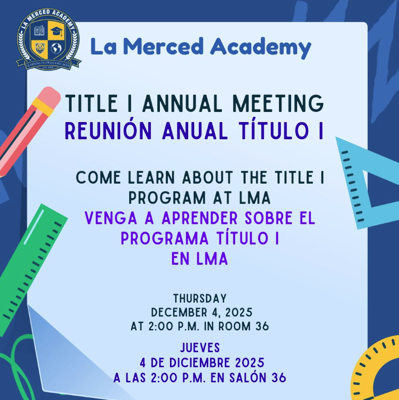 Title 1 Annual Meeting Flyer