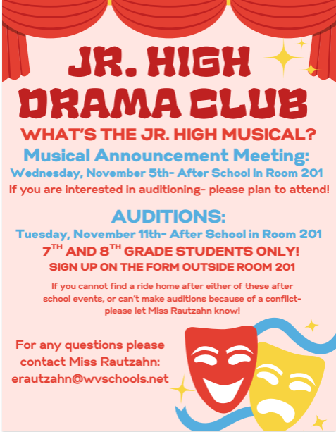 Jr High Drama Club Poster