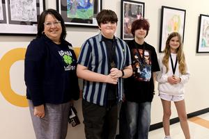 SBMS artists at spring art show
