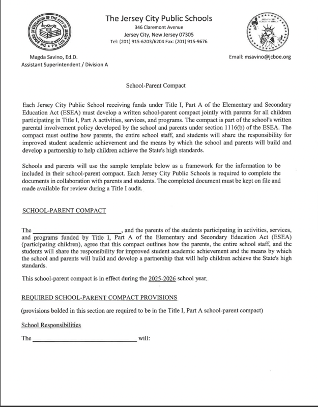 school parent compact